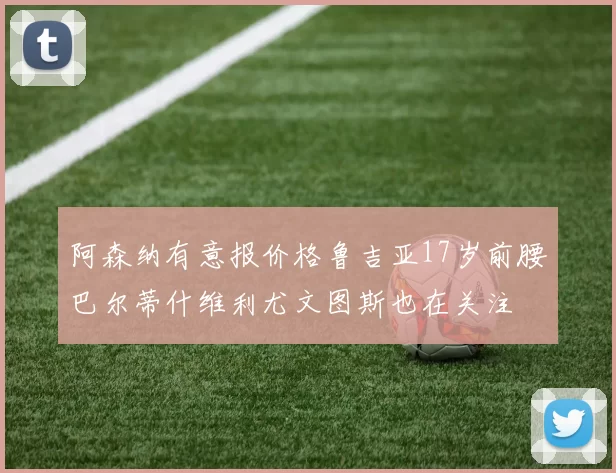 阿森纳有意报价格鲁吉亚17岁前腰巴尔蒂什维利尤文图斯也在关注